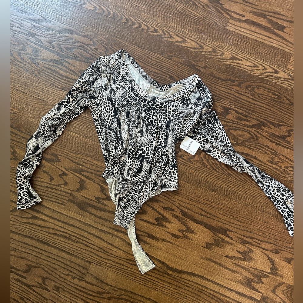 Intimately Free People Size Small Gotcha bodysuit NWT stone combo